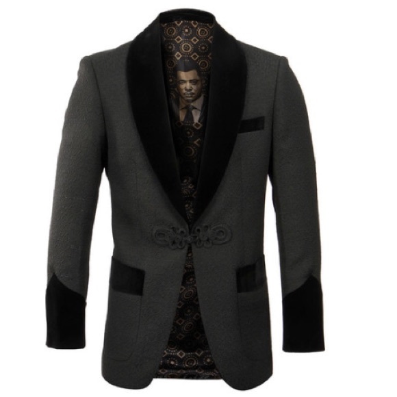 🇺🇸 New!!! Modern Fit Velvet Shawl Collar Blazer